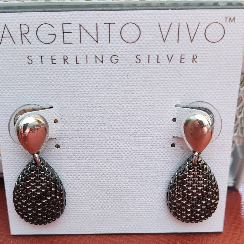 Argento Vivo Sterling Silver Earrings NWT